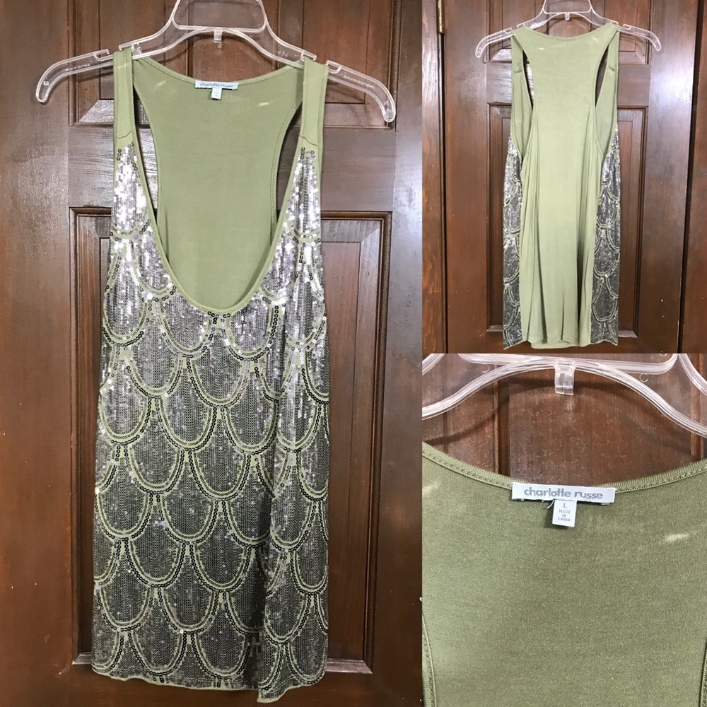 Charlotte Russe Sequin Tank